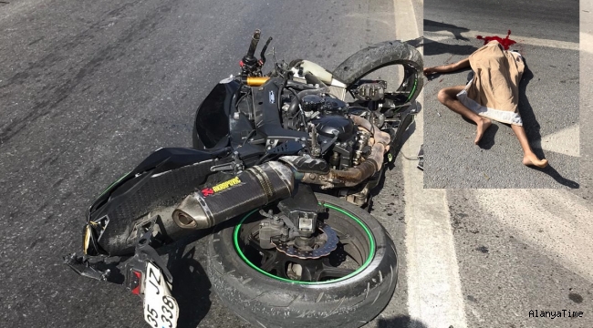 Alanya'da yine motosiklet yine ölüm