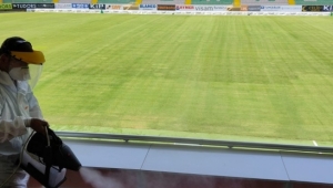     Oba Stadyumu dezenfekte edildi