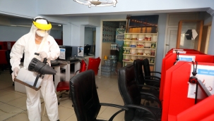 ALANYA BELEDİYESİ İNTERNET KAFELERİ DEZENFEKTE EDİYOR