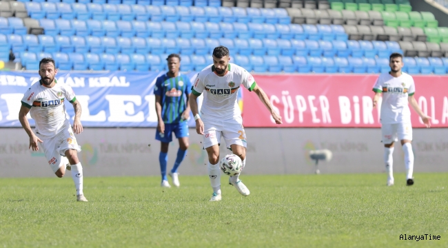  Aytemiz Alanyaspor Çaykur Rizespor ile 1-1 berabere kaldı.