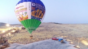 Göbeklitepe'de sıcak hava balonuyla tanıtım uçuşu gerçekleştirildi