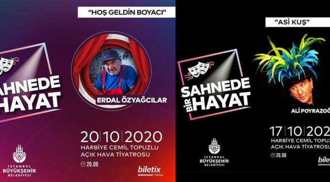 Açık havada her akşam bir 'usta' sahnede olacak