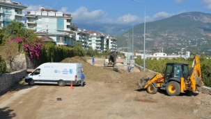 Alanya'da Oba Çarşamba'ya kanalizasyon