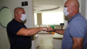 ALTSO BAŞKANI ŞAHİN'DEN ALANYASPOR BAŞKANI ÇAVUŞOĞLU'NA ZİYARET