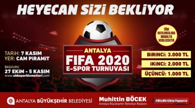 Büyükşehir'den Ödüllü FIFA 2020 Turnuvası