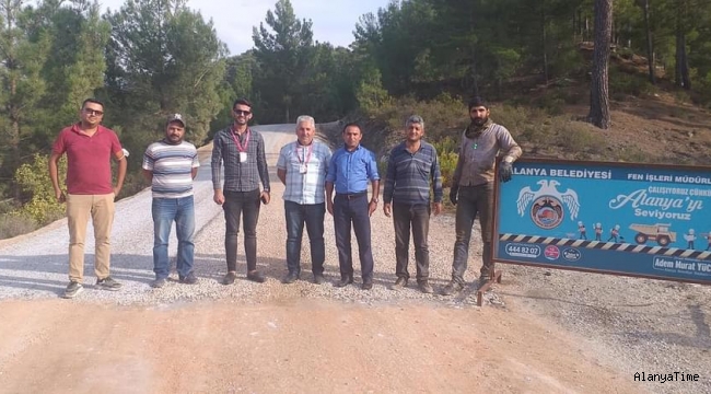 Dim'de Okul Yolu asfaltlandı