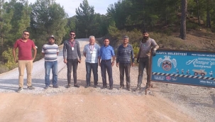 Dim'de Okul Yolu asfaltlandı
