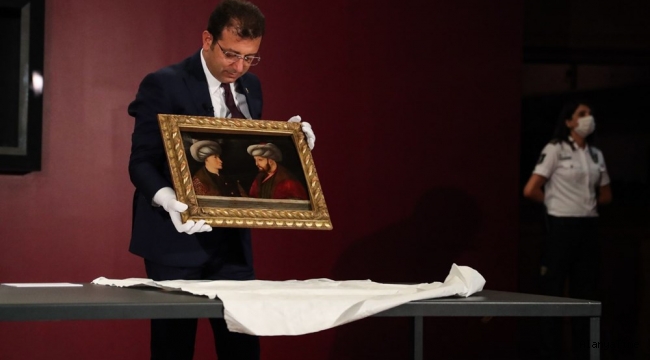 Fatih Sultan Mehmet'in 540 yıllık tablosu ziyarete açıldı