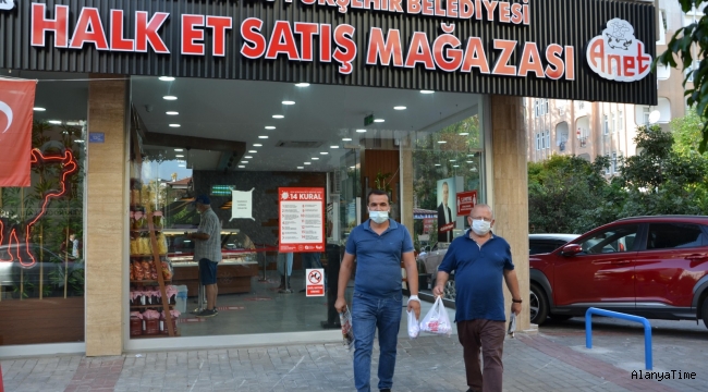 KORKOOP ürünleri Alanya Halk Et'te 