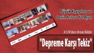 8 İnşaat şirketi birliği, depreme karşı ortak bildiri açıkladı.