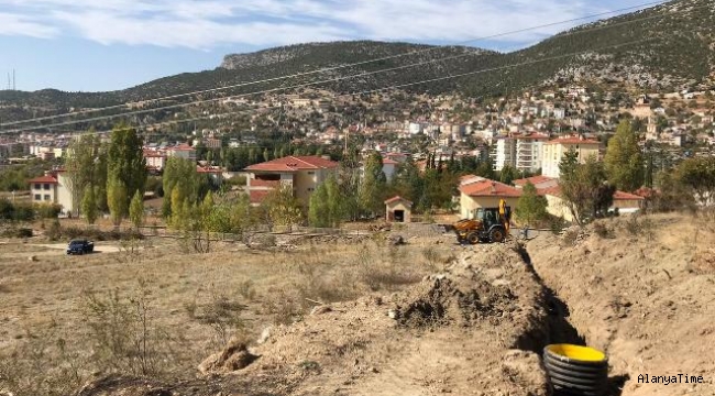 Akseki'de kanalizasyon ve şebeke çalışması