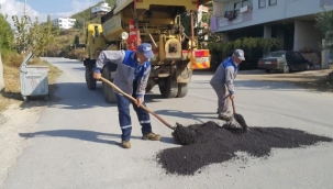 ALANYA YOL BAKIM ÇALIŞMALARI DEVAM EDİYOR