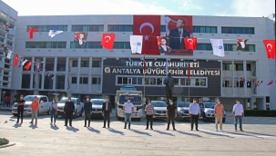 Antalya Büyükşehir Belediyesi'nden İzmir'e teknik ekip desteği Hasar tespiti için 12 kişilik ekip yola çıktı 