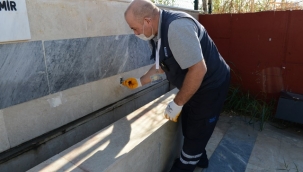 Büyükşehir bozuk okul ve cami musluklarını yeniliyor