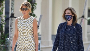 Melania Trump, Florida'da maskesiz 20.000 dolarlık Gucci elbisesiyle oy kullandı