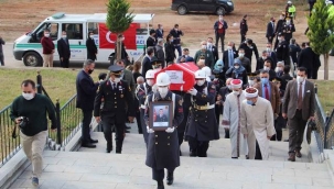 Antalya şehit yüzbaşıyı uğurladı