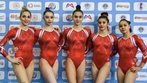 Mersinde yapılan Avrupa Kadınlar Artistik Cimnastik şampiyonu Ukrayna oldu.