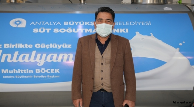 Büyükşehir'den Manavgat süt  üreticilerine süt tankı desteği