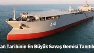 İran, tarihinin en büyük savaş gemisini tanıttı
