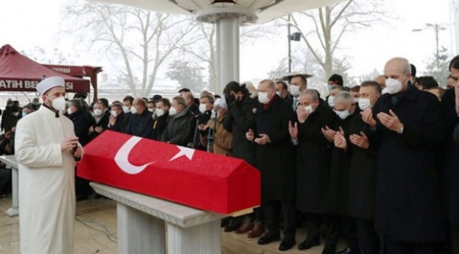 Cumhurbaşkanı Erdoğan, Topbaş'ın cenazesinde konuştu: Koranavirüs belası birçok yol arkadaşlarımızı bizden ayırdı