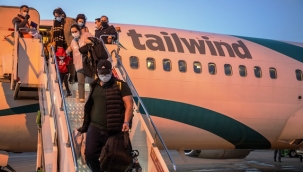 İRANLI YOLCULARI ALANYA'YA TAŞIYACAK TAILWIND HAVAYOLLARI YENİDEN GZP-ALANYA HAVALİMANI'NDA