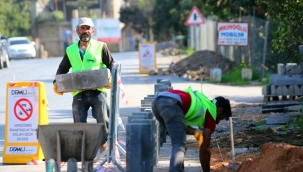 OBA'DA 6 BİN m²'LİK KALDIRIM ÇALIŞMASI BAŞLADI