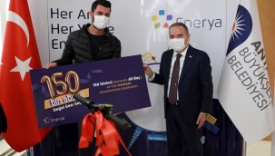 Büyükşehir'de 150 bininci doğal gaz abonesi için tören düzenlendi