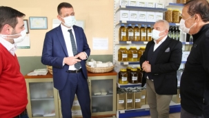 KAYMAKAM ÜRKMEZER VE BAŞKAN ŞAHİN İMALAT SEKTÖRÜNÜ GEZDİ