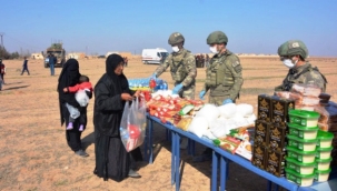 MSB'den Barış Pınarı bölgesi halkına insani yardım