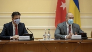 Ukrayna Başbakanı Şmihal, Türk işadamlarıyla bir araya geldi