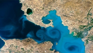 Van Gölü'nün uzaydan çekilen fotoğrafı yarı finalde