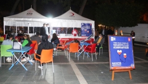 Alanya İlçe Emniyet Müdürlüğü, Türk Kızılay'ı ile birlikte kan bağışı kampanyası başlattı.