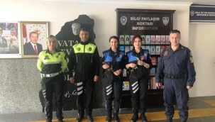 Alanya İlçe Jandarma,  İlçe Emniyet Müdürlüğünü ziyaret etti.