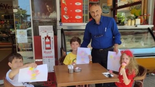 Alanya Verçenik Pastanesi'nde geleneksel 23 Nisan kutlaması