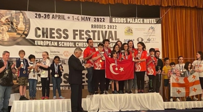 Avrupa Okullar Satranç Şampiyonası'nda zirve Türkiye'nin: Sporcular 16 madalya ile geri döndü
