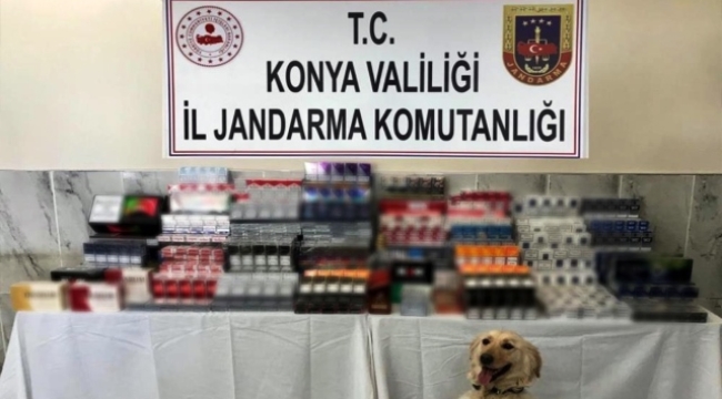 Konya'da 2 bin 763 paket kaçak sigara ele geçirildi
