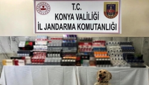 Konya'da 2 bin 763 paket kaçak sigara ele geçirildi