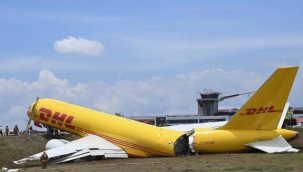 Kosta Rika'da, bir kargo uçağı acil iniş sırasında parçalanarak ikiye ayrıldı