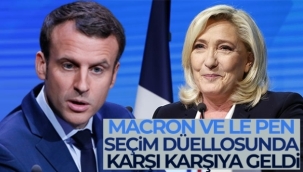 Macron ve Le Pen seçim düellosunda karşı karşıya geldi
