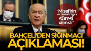 MHP Genel Başkanı Bahçeli'den sığınmacı açıklaması!