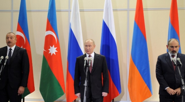 Putin, Azerbaycan Cumhurbaşkanı Aliyev ve Ermenistan Başbakanı Paşinyan ile görüştü