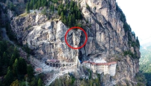 Sümela'da 360 tonluk kaya sabitlendi, kapılar 1 Mayıs'ta açılıyor