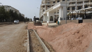 TÜRKLER PARKE YOL ÇALIŞMASINDA SONA GELİNDİ