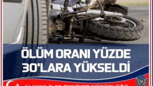 ÜLKEMİZDE GÜNDE 60 YILDA 22 BİN MOTOSİKLET KAZASI MEYDANA GELİYOR