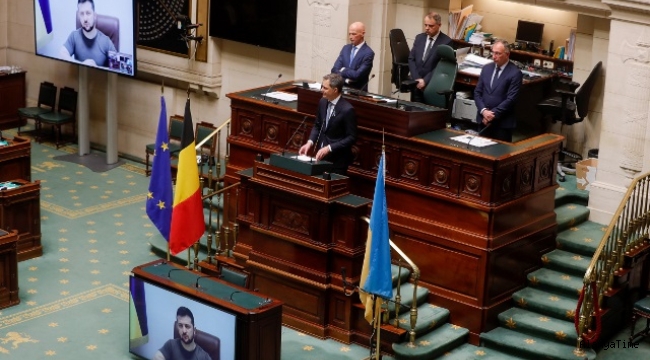 Zelenskiy Belçika parlamentosuna hitap etti: "Barış elmastan daha değerli"