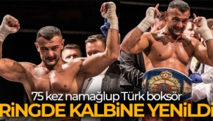 75 profesyonel maçta yenilmeyen boksör ringde kalbine yenildi