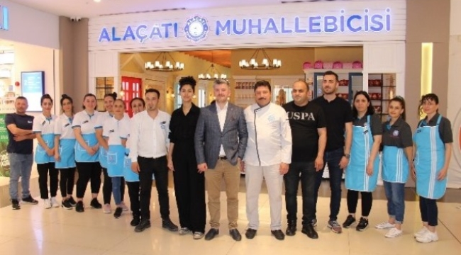 ALAÇATI MUHALLEBİCİSİ 95. ŞUBESİNİ ALANYUM AVM'DE AÇTI