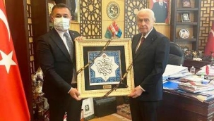BAŞKAN YÜCEL MHP LİDERİ BAHÇELİ'Yİ ZİYARET ETTİ