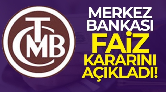 Merkez Bankası faizi değiştirmedi