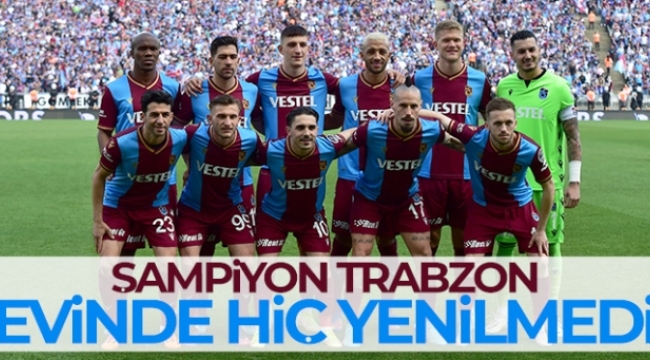 Trabzonspor, evinde yenilmeyen tek takım oldu